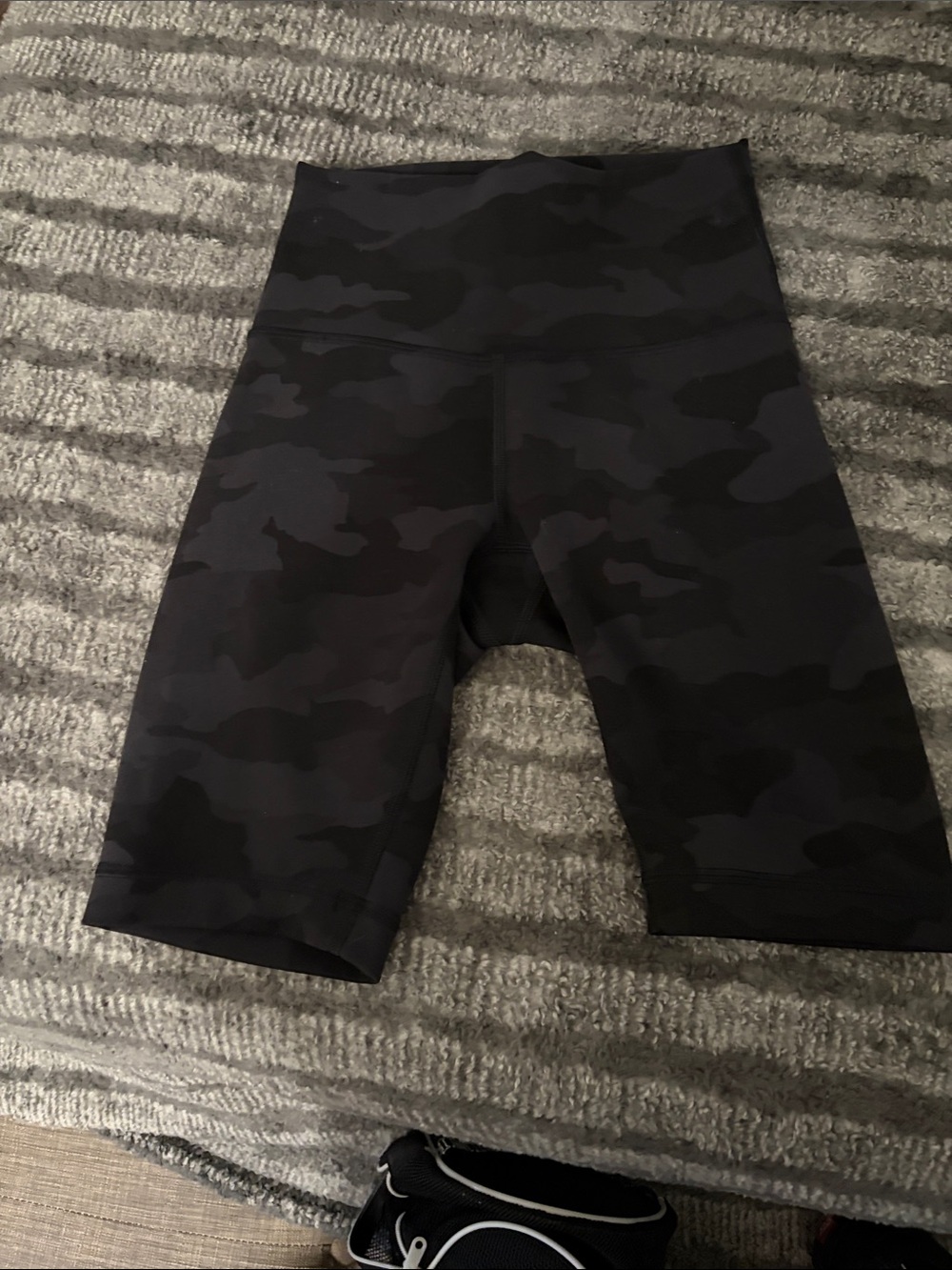 lululemon athletica Black Camo Bike Shorts